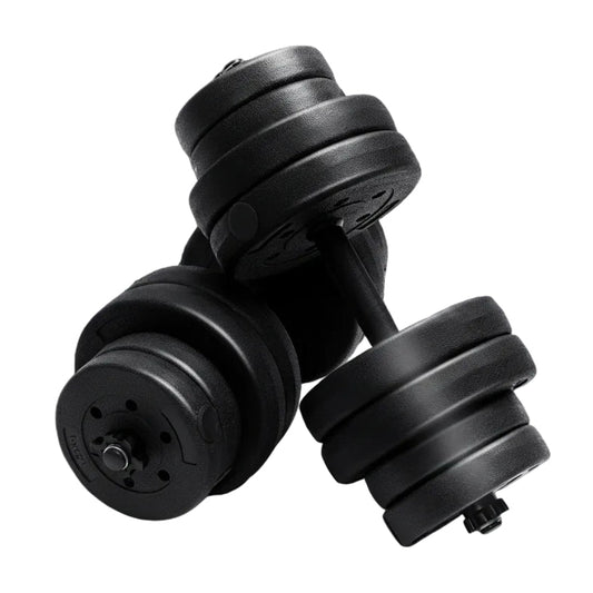 Haltères Pour Musculation 2 En 1 Disques Poids Ajustable 30KG Poignée Confortable, Pour Fitness Musculation Entraînement