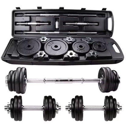 10Kg 15Kg 20Kg 30Kg Gym Home Weightlifting Dumbbells with Box Painted Black Painted Cast Iron Dumbbells Barbell Set.