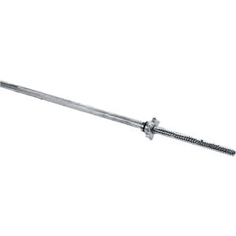 Barbell - Straight Standard Weight Bar with Threaded Ends, 5-6 Ft.