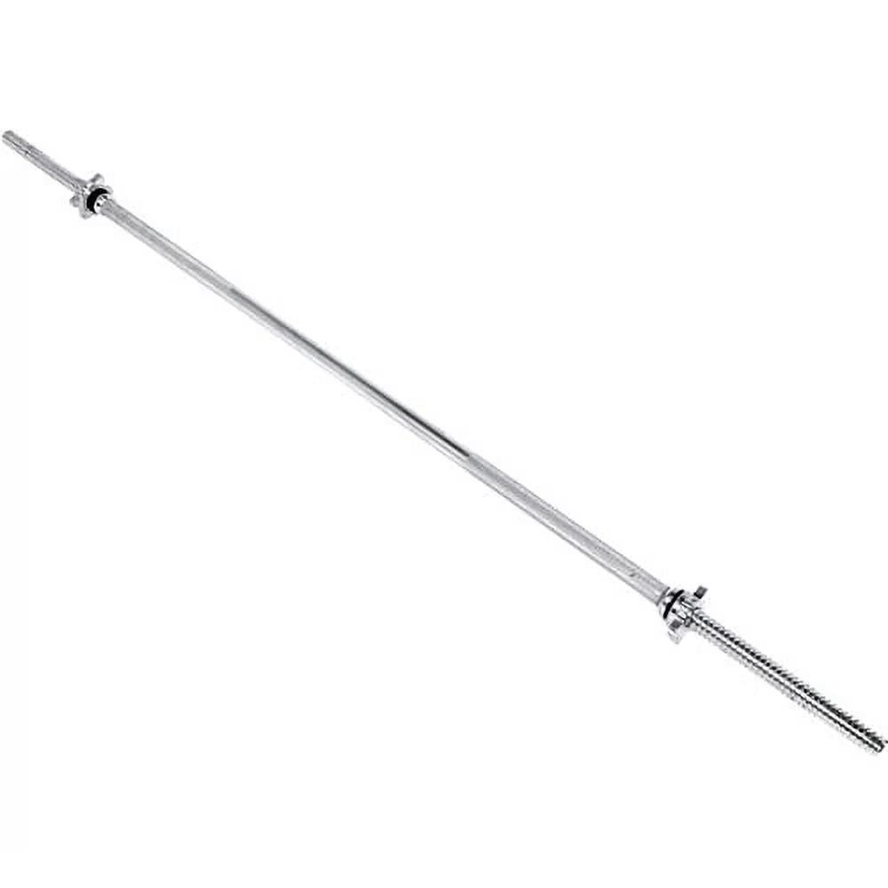 Barbell - Straight Standard Weight Bar with Threaded Ends, 5-6 Ft.