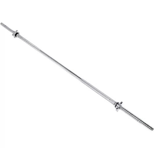 Barbell - Straight Standard Weight Bar with Threaded Ends, 5-6 Ft.